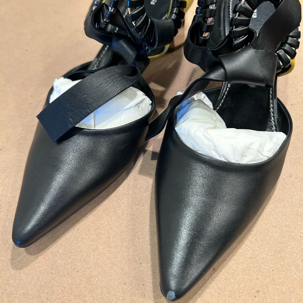 Proenza Schouler | Grommet Block Heel Leather Mules